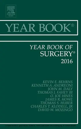 Behrns / Andreoni / Daly |  Year Book of Surgery 2016 | eBook | Sack Fachmedien