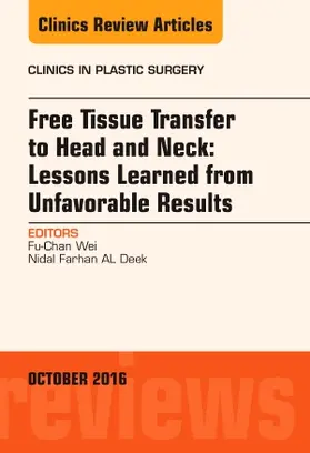 Wei / AL Deek |  Free Tissue Transfer to Head and Neck: Lessons Learned from Unfavorable Results, an Issue of Clinics in Plastic Surgery | Buch |  Sack Fachmedien