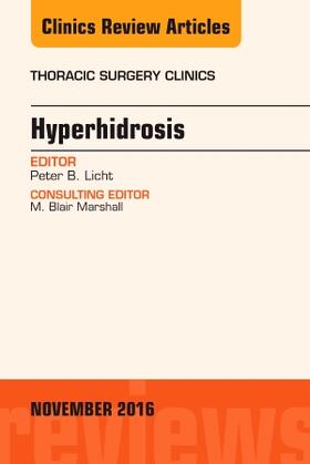 Licht |  Hyperhidrosis, an Issue of Thoracic Surgery Clinics of North America | Buch |  Sack Fachmedien