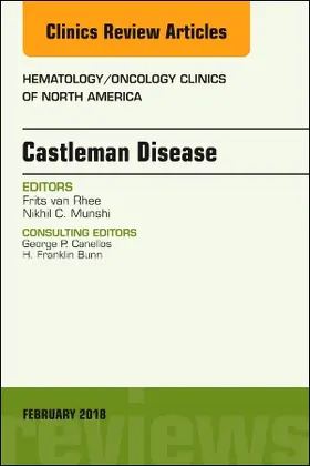 van Rhee / Munshi |  Castleman Disease, an Issue of Hematology/Oncology Clinics | Buch |  Sack Fachmedien