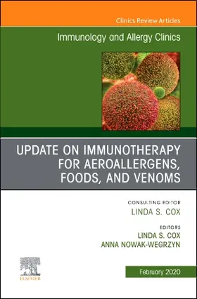 Coz / Nowak-Wegrzyn |  Update in Immunotherapy for Aeroallergens, Foods, and Venoms, an Issue of Immunology and Allergy Clinics of North America | Buch |  Sack Fachmedien