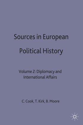 Cook / Moore / Kirk |  Sources in European Political History | Buch |  Sack Fachmedien