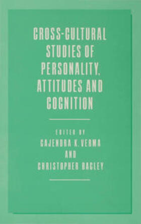 Verma / Bagley |  Cross-Cultural Studies of Personality, Attitudes and Cognition | Buch |  Sack Fachmedien