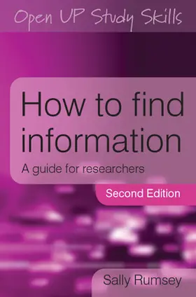 Rumsey |  How to Find Information: A Guide for Researchers | Buch |  Sack Fachmedien