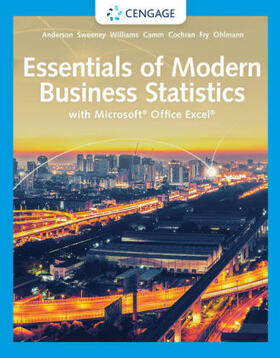 Anderson / Sweeney / Williams |  Essentials of Modern Business Statistics with Microsoft Excel | Buch |  Sack Fachmedien