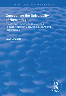 Lindholt |  Questioning the Universality of Human Rights | Buch |  Sack Fachmedien