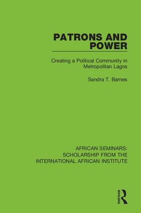 Barnes |  Patrons and Power | Buch |  Sack Fachmedien