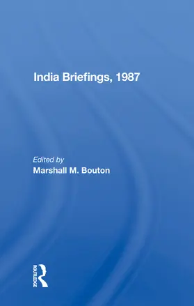 Bouton |  India Briefing, 1987 | Buch |  Sack Fachmedien