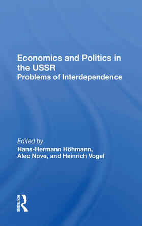 Hohmann |  Economics and Politics in the USSR | Buch |  Sack Fachmedien