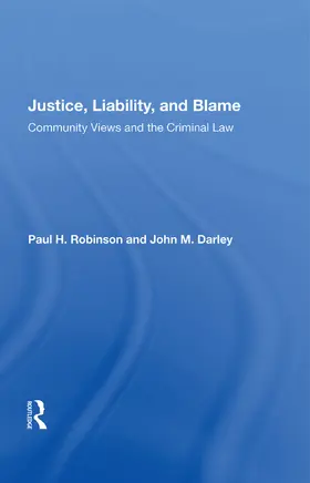 Robinson |  Justice, Liability, and Blame | Buch |  Sack Fachmedien