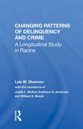 Shannon |  Changing Patterns Of Delinquency And Crime | Buch |  Sack Fachmedien