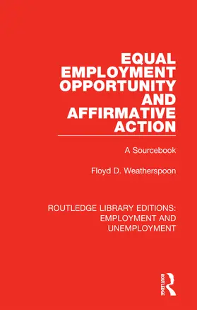 Weatherspoon |  Equal Employment Opportunity and Affirmative Action | Buch |  Sack Fachmedien