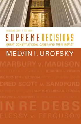 Urofsky |  Supreme Decisions, Volume 1 | Buch |  Sack Fachmedien