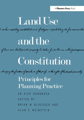 BLAESSER / Blaesser / Weinstein |  Land Use and the Constitution | Buch |  Sack Fachmedien