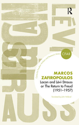 Zafiropoulos |  Lacan and Levi-Strauss or The Return to Freud (1951-1957) | Buch |  Sack Fachmedien