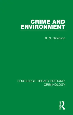 Davidson |  Crime and Environment | Buch |  Sack Fachmedien