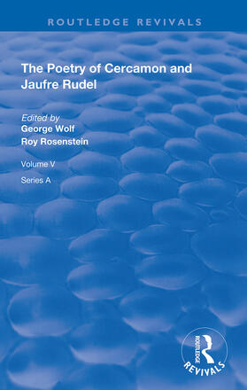 Wolf / Rosenstein |  The Poetry of Cercamon and Jaufre Rudel | Buch |  Sack Fachmedien