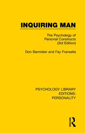 Bannister / Fransella |  Inquiring Man | Buch |  Sack Fachmedien