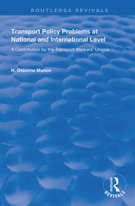  Transport Policy Problems at National and International Level | Buch |  Sack Fachmedien