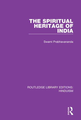 Prabhavananda |  The Spiritual Heritage of India | Buch |  Sack Fachmedien