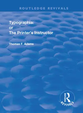 Adams |  Typographia | Buch |  Sack Fachmedien