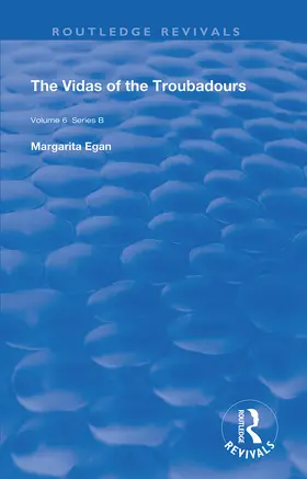 Egan |  The Vidas of The Troubadours | Buch |  Sack Fachmedien