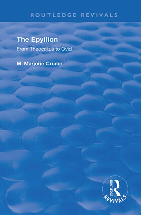 Crump |  The Epyllion | Buch |  Sack Fachmedien