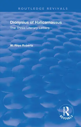 Rhys Roberts |  The Three Literary Letters | Buch |  Sack Fachmedien