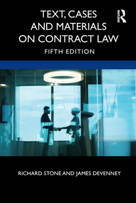 Devenney / Stone |  Text, Cases and Materials on Contract Law | Buch |  Sack Fachmedien
