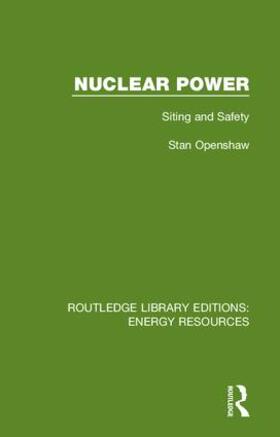 Openshaw |  Nuclear Power | Buch |  Sack Fachmedien