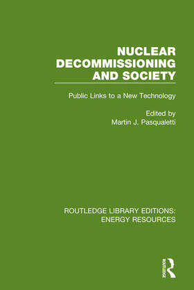 Pasqualetti |  Nuclear Decommissioning and Society | Buch |  Sack Fachmedien