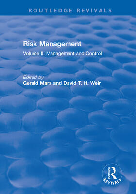 Mars / Weir |  Risk Management | Buch |  Sack Fachmedien