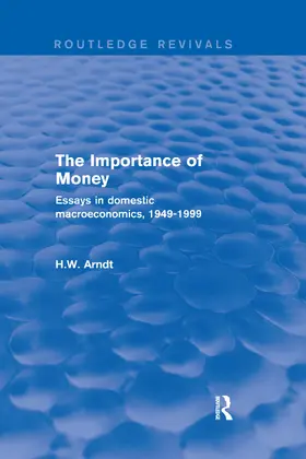 Arndt |  The Importance of Money | Buch |  Sack Fachmedien