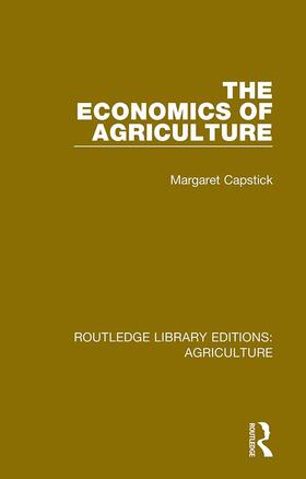 Capstick |  The Economics of Agriculture | Buch |  Sack Fachmedien