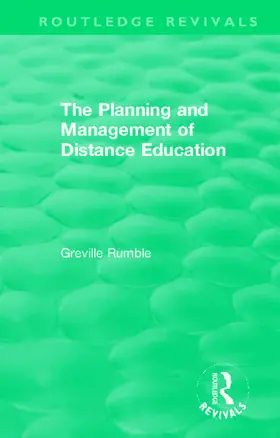 Rumble |  The Planning and Management of Distance Education | Buch |  Sack Fachmedien