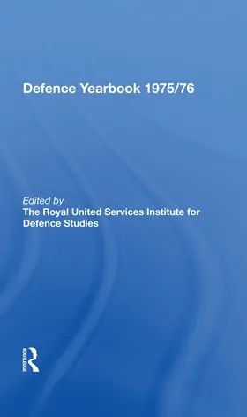 Rusi |  The RUSI and Brassey's Defence Yearbook 1975-1976 | Buch |  Sack Fachmedien