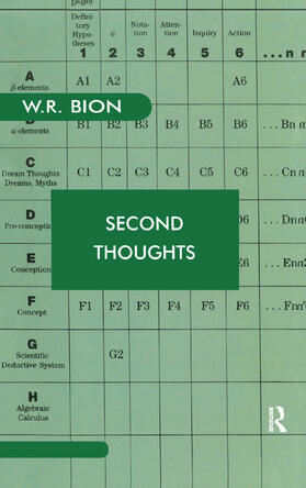 R. Bion |  Second Thoughts | Buch |  Sack Fachmedien
