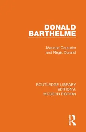 Couturier / Durand |  Donald Barthelme | Buch |  Sack Fachmedien