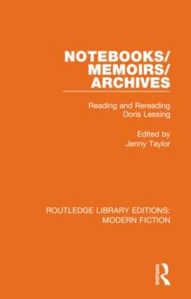 Taylor |  Notebooks/Memoirs/Archives | Buch |  Sack Fachmedien