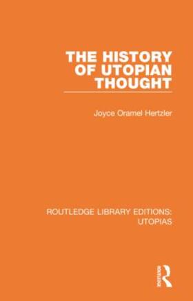 Hertzler |  The History of Utopian Thought | Buch |  Sack Fachmedien