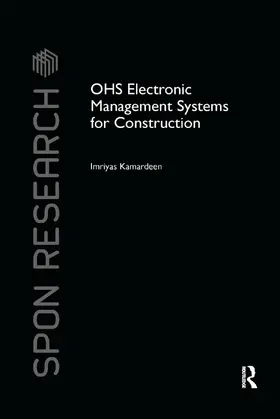 Kamardeen |  OHS Electronic Management Systems for Construction | Buch |  Sack Fachmedien