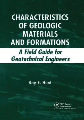 Hunt |  Characteristics of Geologic Materials and Formations | Buch |  Sack Fachmedien