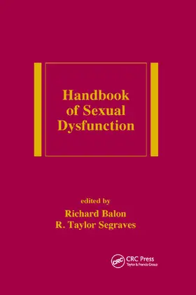 Balon / Segraves |  Handbook of Sexual Dysfunction | Buch |  Sack Fachmedien