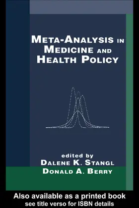 Stangl / Berry |  Meta-Analysis in Medicine and Health Policy | Buch |  Sack Fachmedien