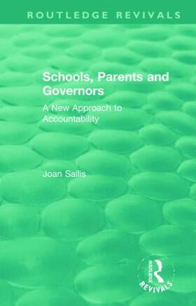 Sallis |  Schools, Parents and Governors | Buch |  Sack Fachmedien