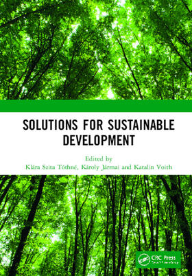 Szita Tóthné / Jármai / Voith |  Solutions for Sustainable Development | Buch |  Sack Fachmedien