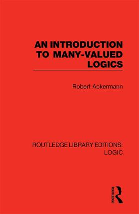 Ackermann |  An Introduction to Many-valued Logics | Buch |  Sack Fachmedien