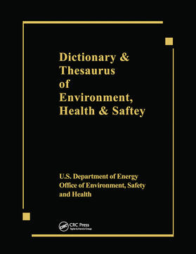  Dictionary & Thesaurus of Environment, Health & Safety | Buch |  Sack Fachmedien