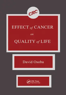 Osoba |  Effect of Cancer On Quality of Life | Buch |  Sack Fachmedien