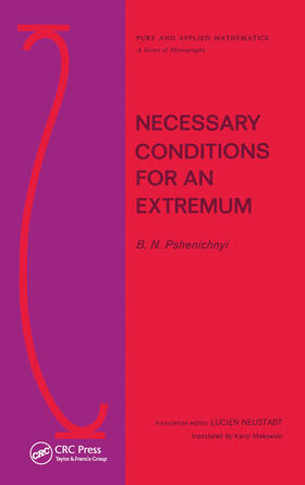 Pshenichnyi |  Necessary Conditions for an Extremum | Buch |  Sack Fachmedien
